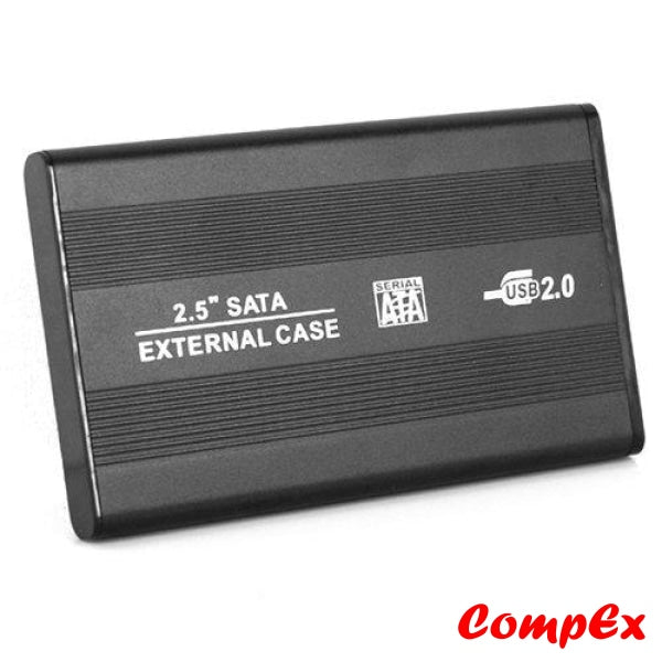 Red 2.5" SATA USB 2.0 External Hard Drive Enclosure - For Laptop HDD & SSD