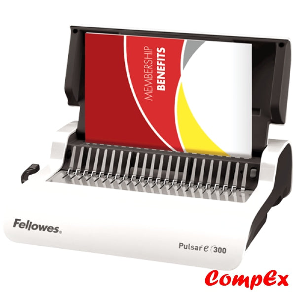 Fellowes Pulsar E 300 Electric Comb Binding Machine W/starter Kit