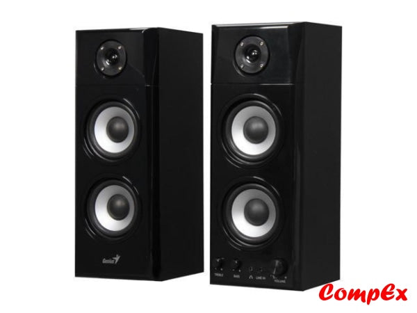 Genius SP-HF1800A 50 W 2.0 Three-way Hi-Fi Wood Speakers