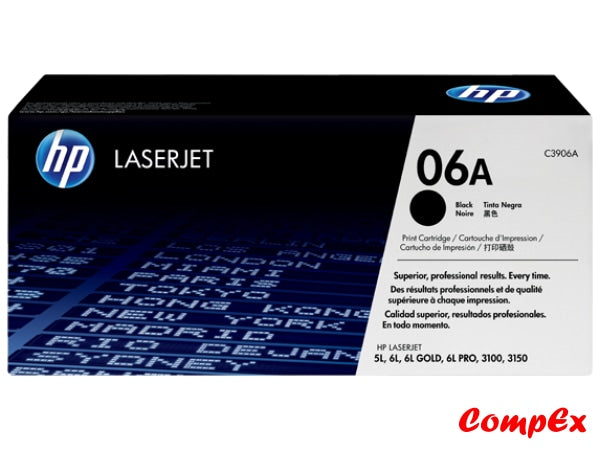 Hp 06A Black Original Laserjet Toner Cartridge (C3906A)