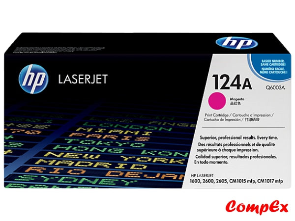 Hp 124A Magenta Original Laserjet Toner Cartridge (Q6003A)