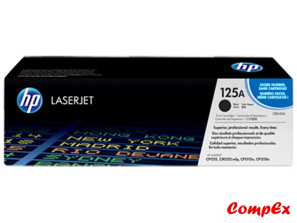 Hp 125A Black Original Laserjet Toner Cartridge (Cb540A)