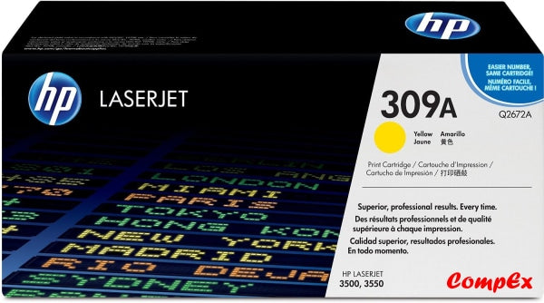 Hp 309A Yellow Original Laserjet Toner Cartridge (Q2672A)