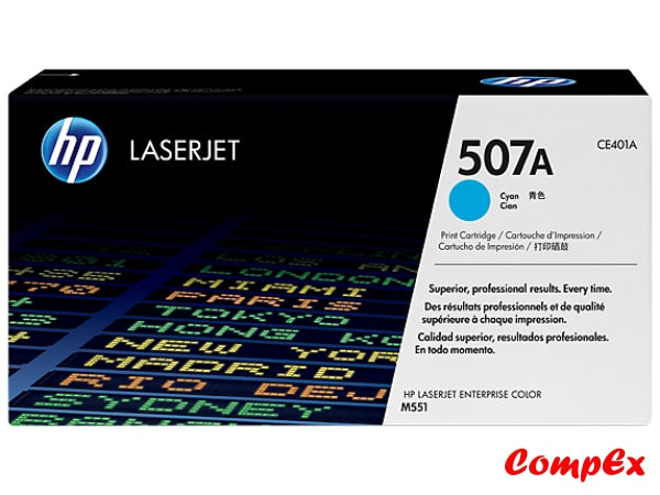 Hp 507A Cyan Original Laserjet Toner Cartridge (Ce401A)