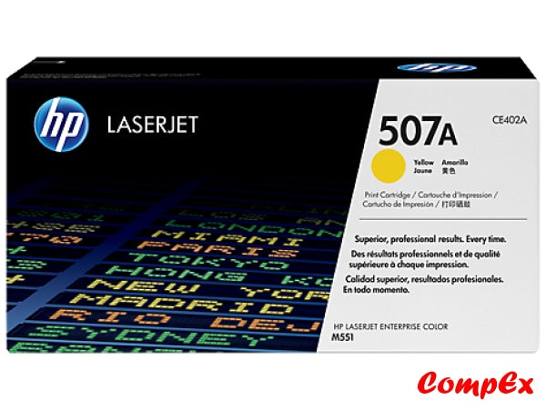 Hp 507A Yellow Original Laserjet Toner Cartridge (Ce402A)