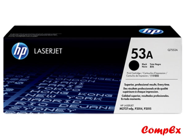 Hp 53A Black Original Laserjet Toner Cartridge (Q7553A)