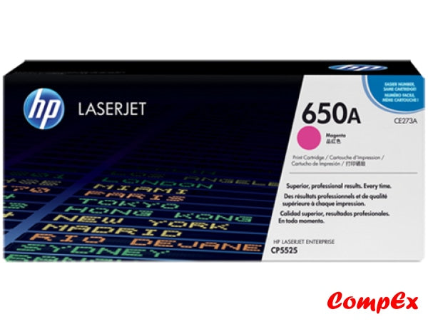 Hp 650A Magenta Original Laserjet Toner Cartridge (Ce273A)