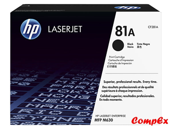 Hp 81A Black Original Laserjet Toner Cartridge (Cf281A)