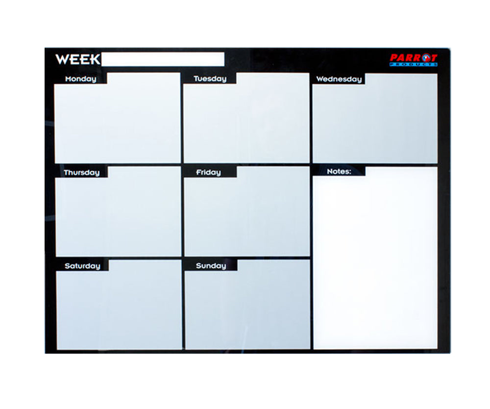 Parrot Cast Acrylic Weekly Planner (Cast Acrylic - 600 x 450mm)