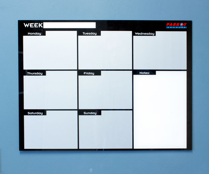 Parrot Cast Acrylic Weekly Planner (Cast Acrylic - 600 x 450mm)
