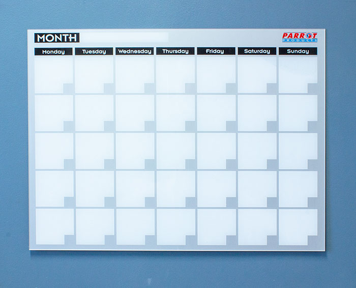 Parrot Cast Acrylic Monthly Planner (Cast Acrylic - 600 x 450mm)