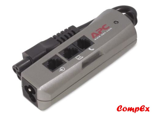 Apc Notebook Surge Protector For Ac Phone And Network Lines 3 Pin Connection 100-240V Emea Arrest