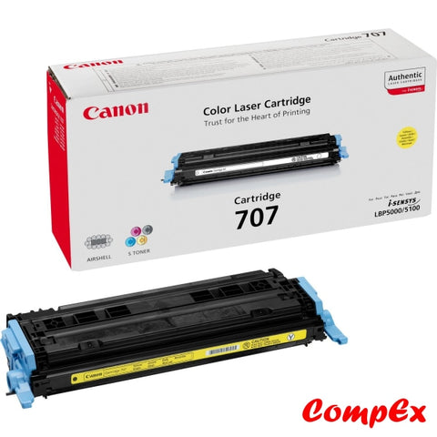 Canon 707Y Yellow Toner Cartridge (#9421A004)