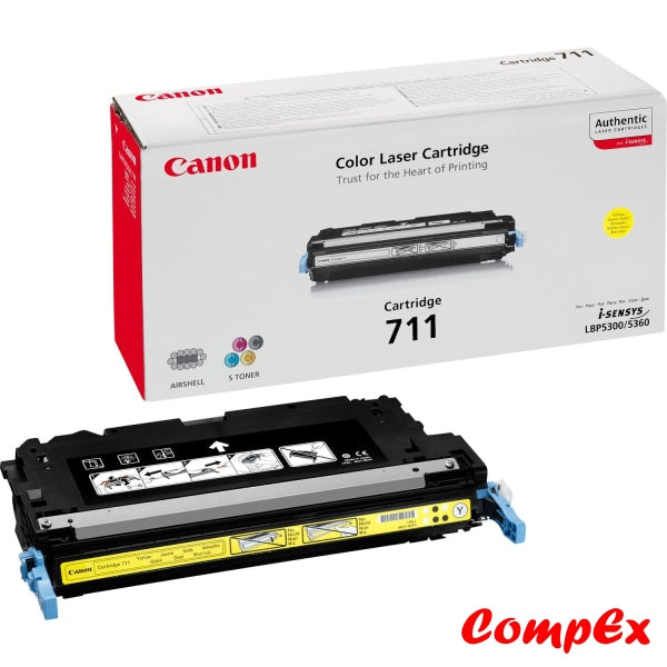 Canon 711Y Yellow Toner Cartridge (#1657B002)
