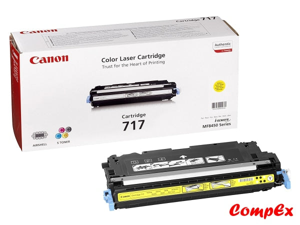 Canon 717Y Yellow Toner Cartridge (2575B002Aa)