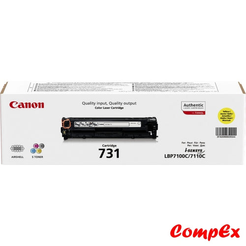 Canon 731Y Yellow Toner Cartridge (#6269B002)