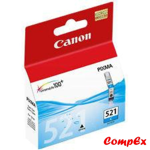 Canon Ink Cartridge Cli-521 Cyan (9Ml)