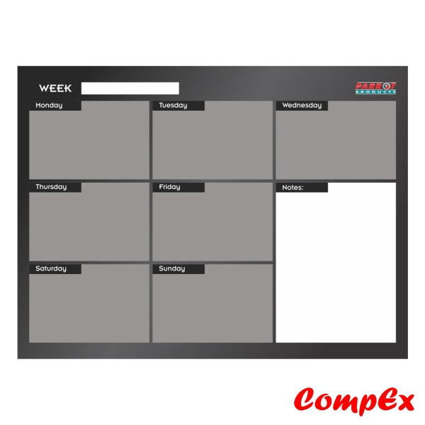 Cast Acrylic Weekly Planner (Cast - 600 X 450Mm) Planners