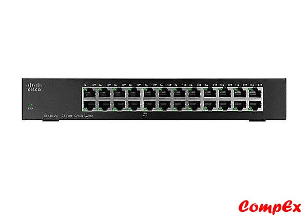 Cisco Small Business Sf110 24 Ports Unmanaged Rackmountable Switch Switch