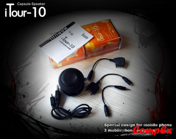 Divoom Itour-10 Pocket Size Portable Speaker - Black Speakers