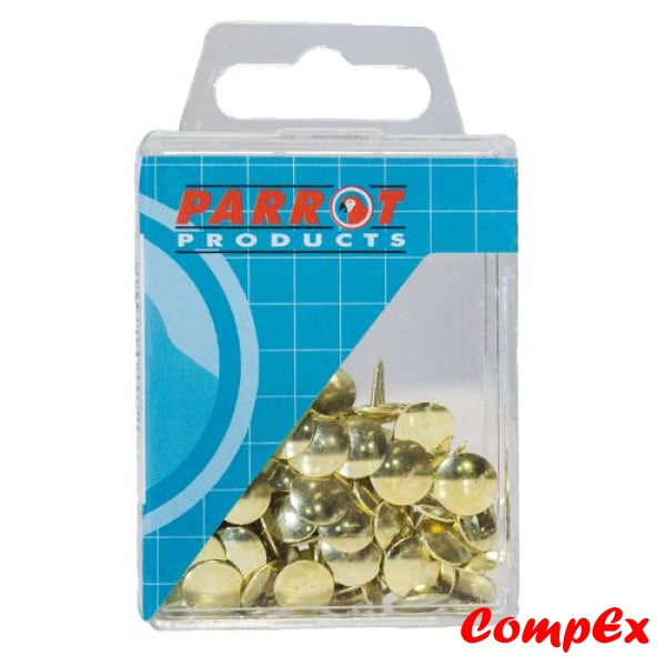 Drawing Pins Brass (Boxed Pack 100) & Push