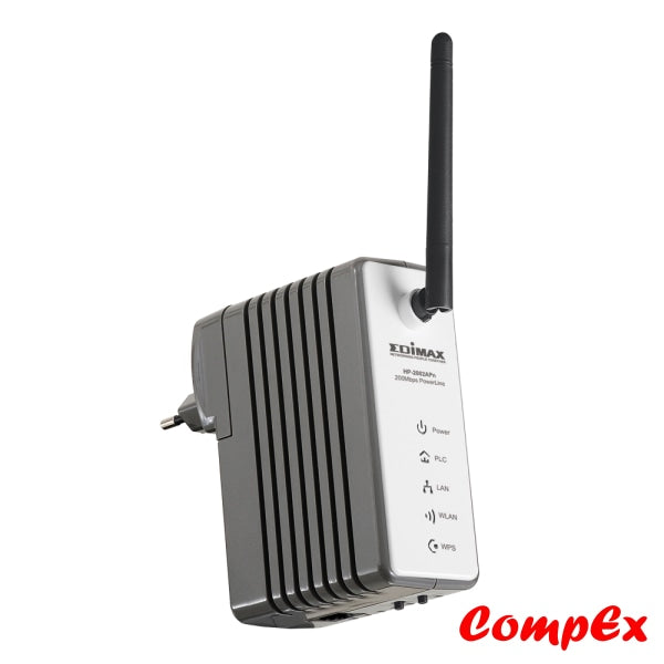 Edimax 200Mbps Powerline Adapter With 150Mbps Wireless Access Point Hp-2002Apn Range Extender