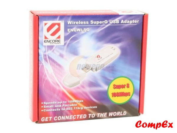 Encore Super-G Wireless Usb Adapter Enuwi-Sg Network Card