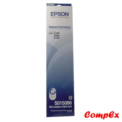 Epson Black Fabric Ribbon Cartridge - S015086 (60 Metres)