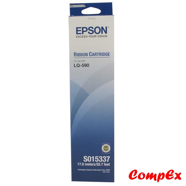 Epson Black Fabric Ribbon Cartridge - S015337 (17 Metres)