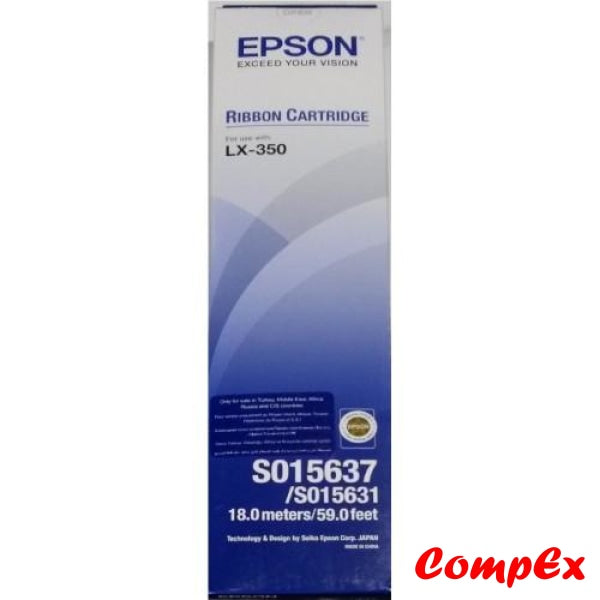 Epson Black Fabric Ribbon Cartridge - S015637/S015631 (18 Metres ...