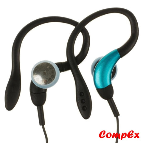 Genius Clip-On Sports Headphones With Flexible Earhook Ghp-205X Blue Headphone