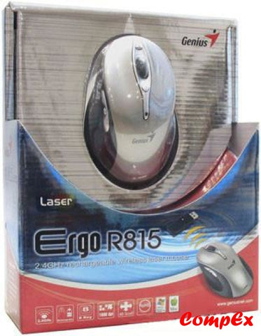 Genius Ergo R815 Wireless Rechargeable Mouse Silver