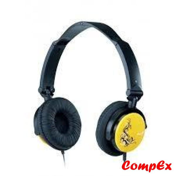 Genius Foldable Headband Headset Hs-410F Yellow