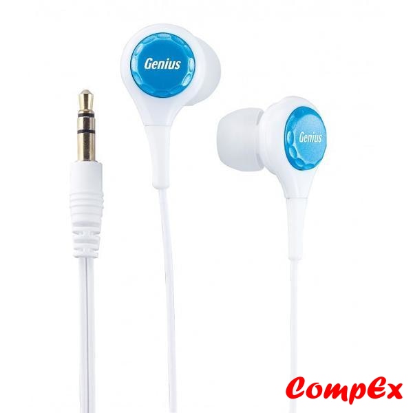 Genius Ghp-240X Premium Ear Canal Headphones Blue Headphone