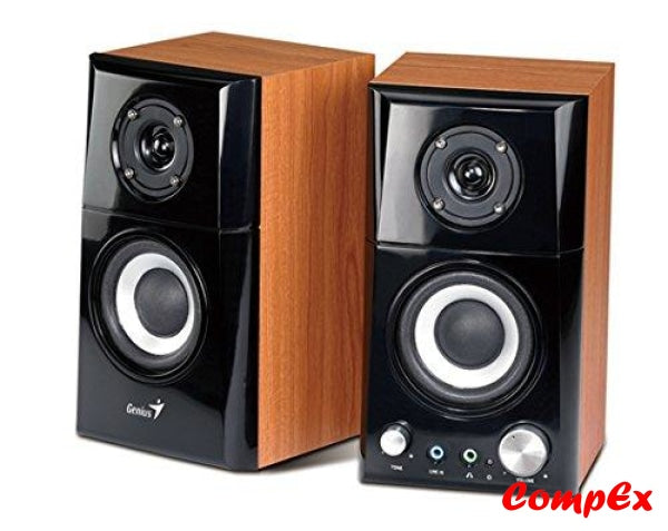 Genius Sp-Hf500A 14-Watt Two-Way Hi-Fi Wood Speakers