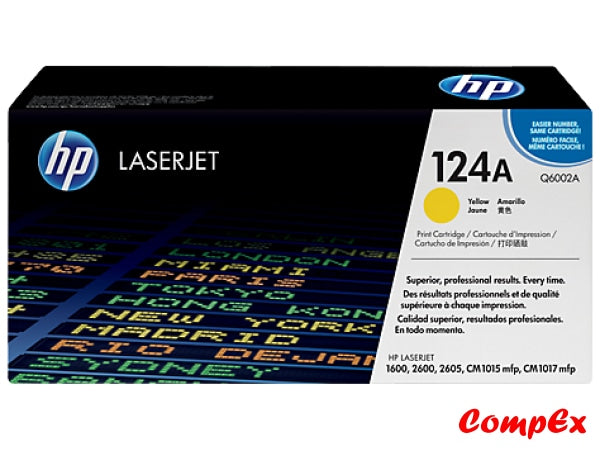 Hp 124A Yellow Original Laserjet Toner Cartridge (Q6002A)