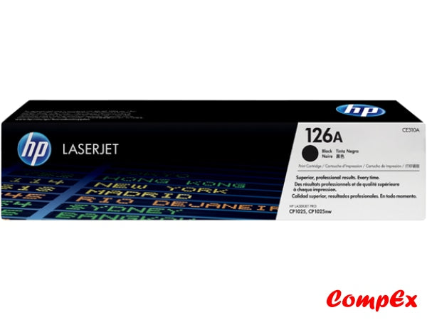 Hp 126A Black Original Laserjet Toner Cartridge (Ce310A)