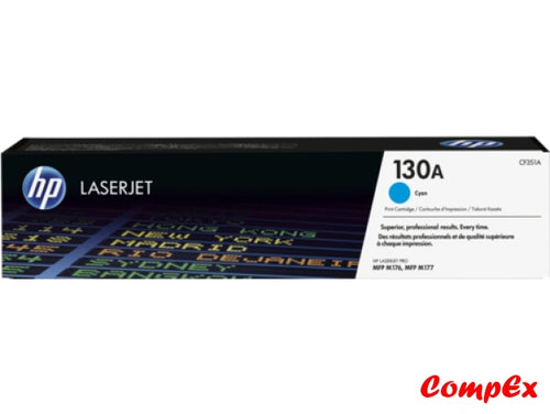 Hp 130A Cyan Original Laserjet Toner Cartridge (Cf351A)