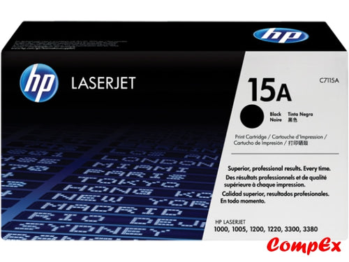 Hp 15A Black Original Laserjet Toner Cartridge (C7115A)