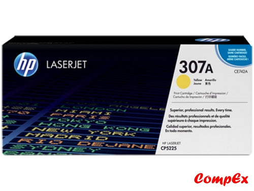 Hp 307A Yellow Original Laserjet Toner Cartridge (Ce742A)