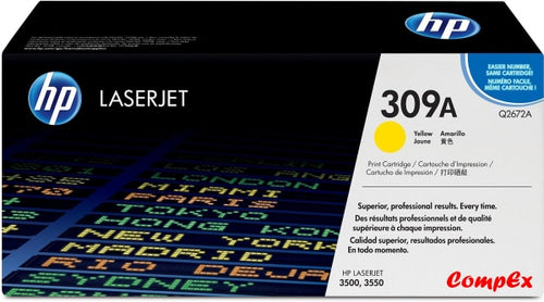 Hp 309A Yellow Original Laserjet Toner Cartridge (Q2672A)