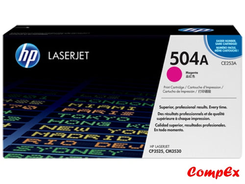 Hp 504A Magenta Original Laserjet Toner Cartridge (Ce253A)