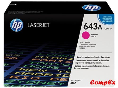 Hp 643A Magenta Original Laserjet Toner Cartridge (Q5953A)
