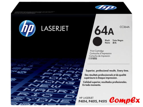 Hp 64A Black Original Laserjet Toner Cartridge (Cc364A)