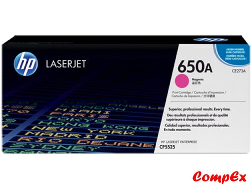 Hp 650A Magenta Original Laserjet Toner Cartridge (Ce273A)
