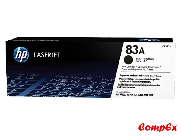 Hp 83A Black Original Laserjet Toner Cartridge (Cf283A)