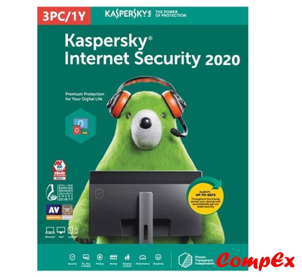 Kaspersky Internet Security - 3 Pc 1 Year (Cd) Software