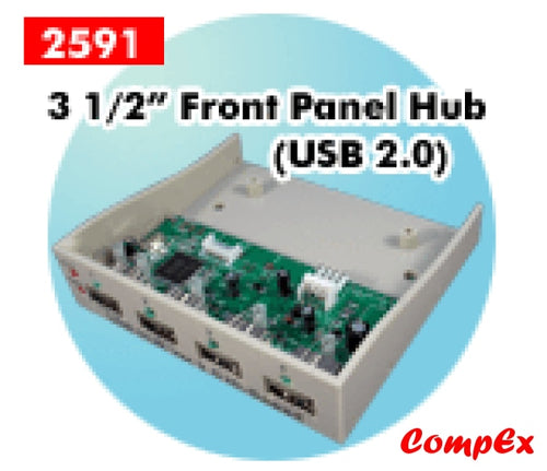 Kouwell 5 1/4 Front Panel Hub (Usb 2.0) Usb