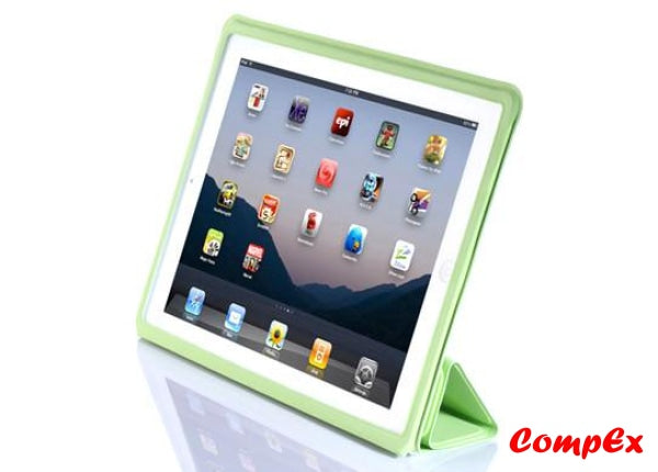 Lafeada Skin Cover - Ultra Slim Case With Smart Function For Ipad 2 Green Tablet Carry