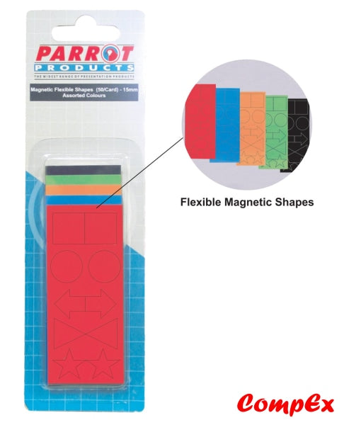 Magnetic Flexible Shapes (15Mm - 50 Pack Assorted) Strips